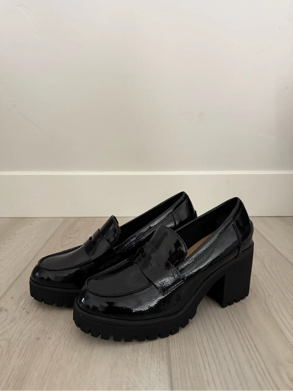 Wild Pair Presscott Round Toe Heeled Loafers